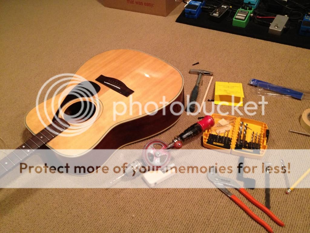 JLD Bridge Doctor install on 197981 era Yamaha FG 335 acoustic The